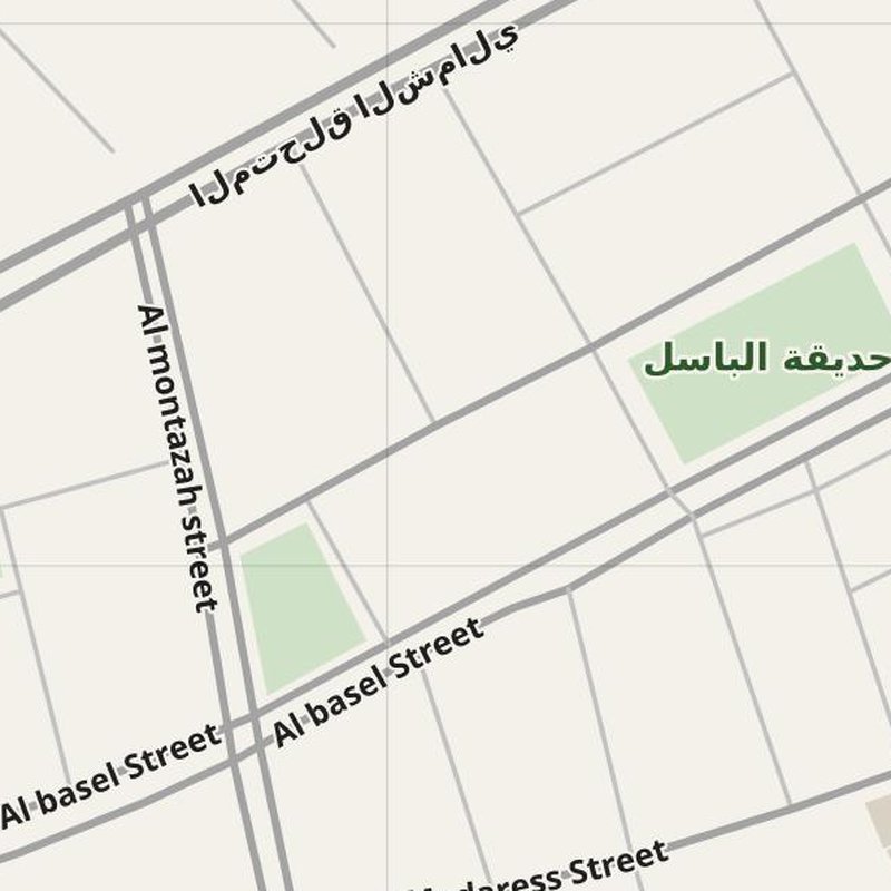 Al Kiswah street map with house numbers — printable address map PDF, Syria