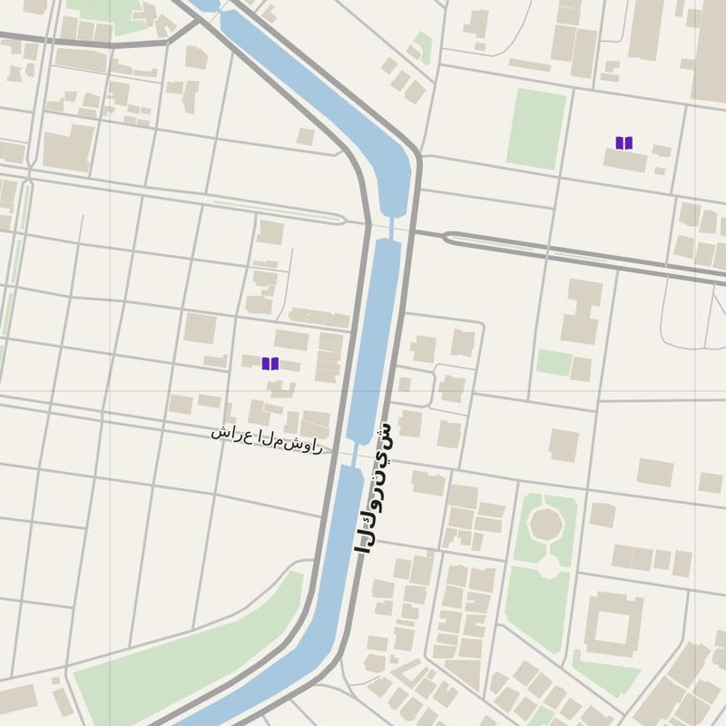 Al Mālikīyah map with house numbers, hospitals, police and fire stations — printable PDF, Syria
