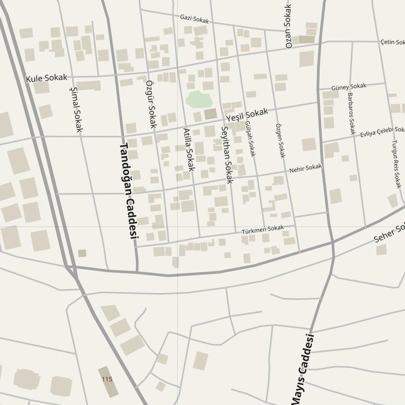 Al Qāmishlī street map with house numbers — printable address map PDF, Syria