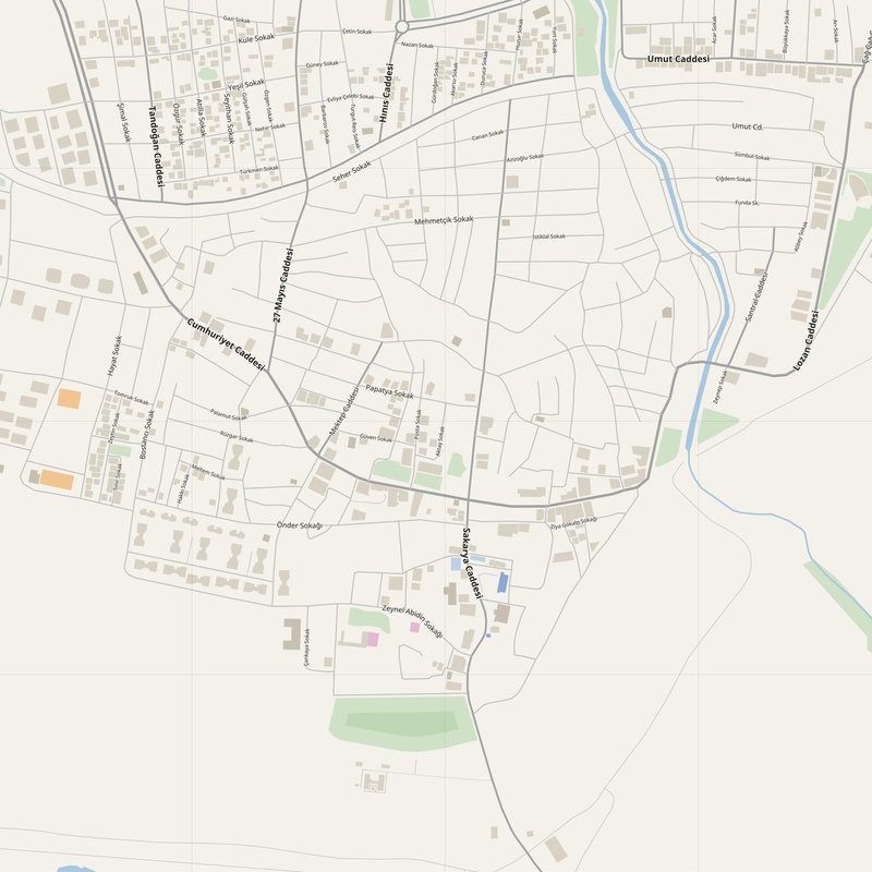 Al Qāmishlī Map PDF — Printable Street Map Poster with House Numbers
