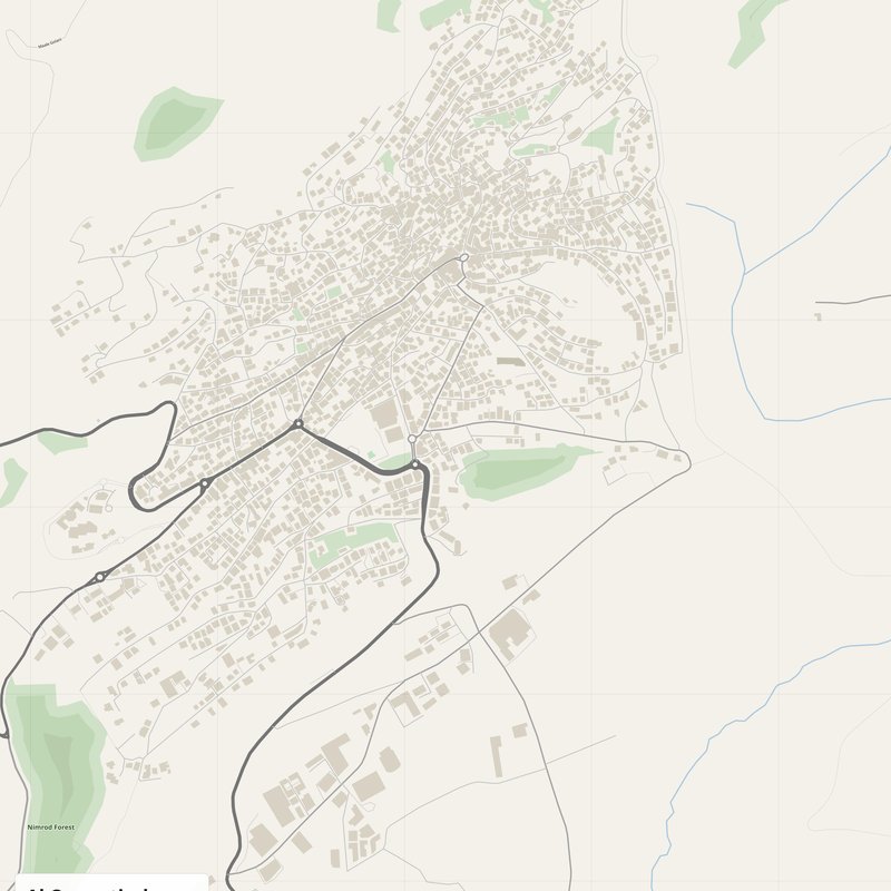 Al Qunayţirah Map PDF — Printable Street Map Poster with House Numbers