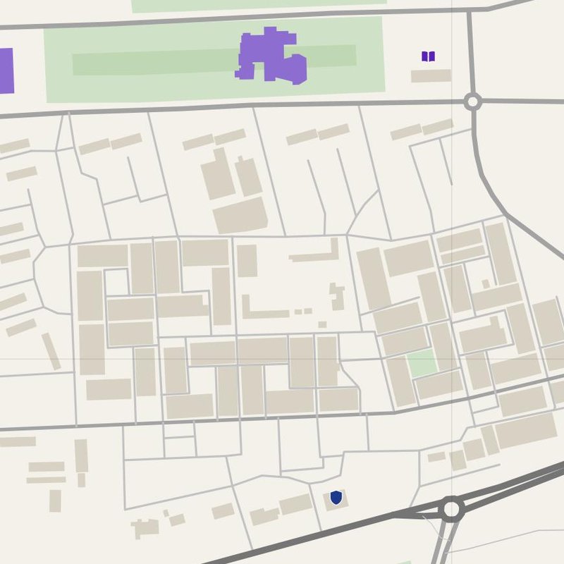 Al-Tabqa map with house numbers, hospitals, police and fire stations — printable PDF, Syria