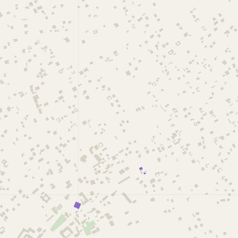 Ajim map with house numbers, hospitals, police and fire stations — printable PDF, Tunisia