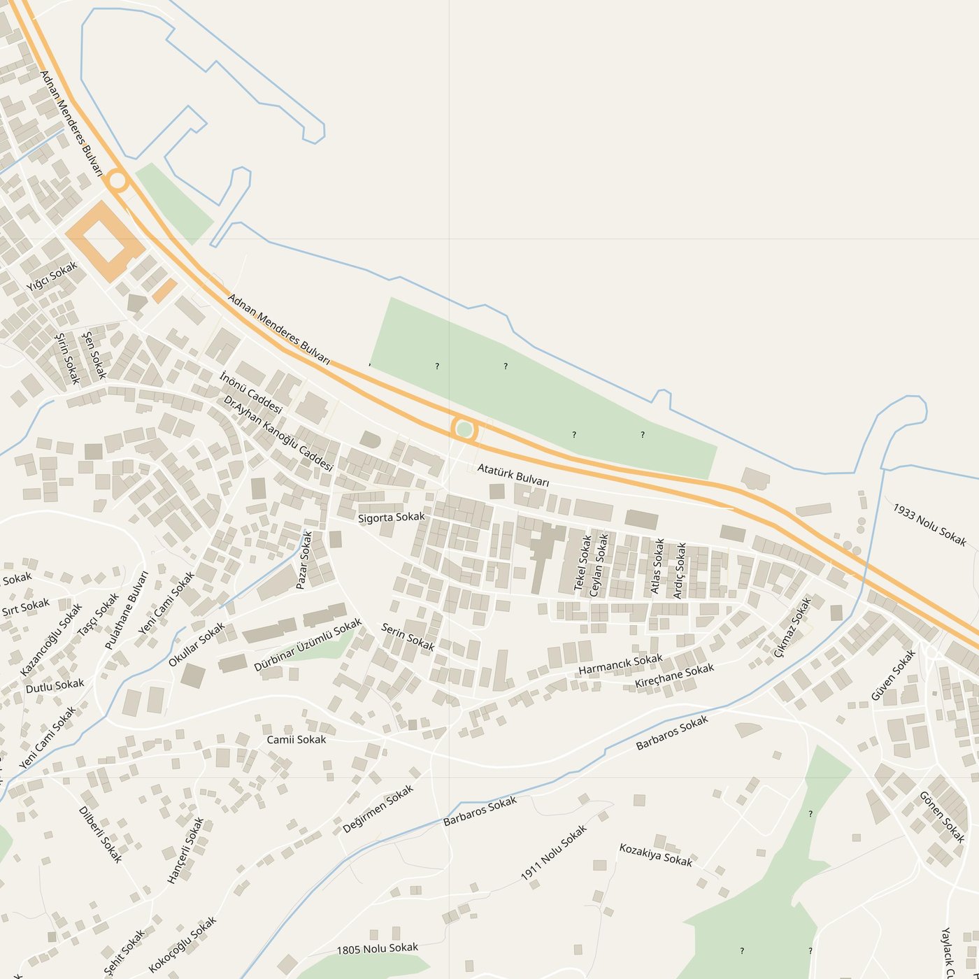 Free city map of Akçaabat, Turkey