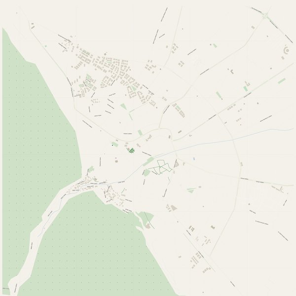 Cycling map of Akşehir, Turkey