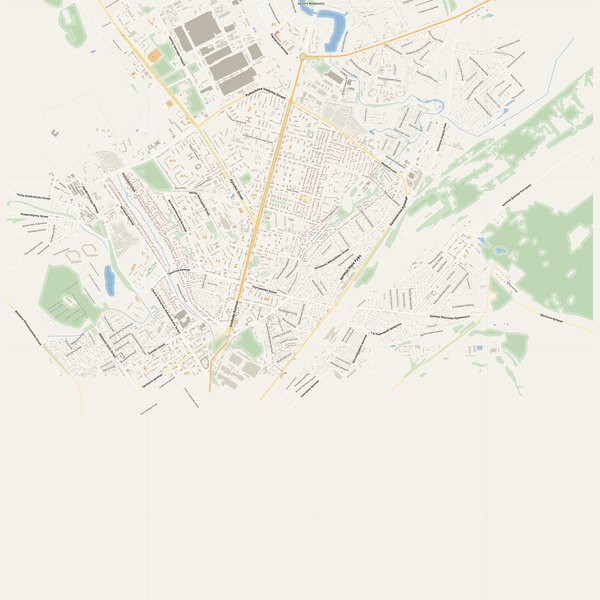 Avtozavodskyi street map with house numbers — printable address map PDF, Ukraine