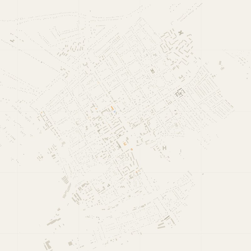 Berestyn Map PDF — Printable Street Map Poster with House Numbers