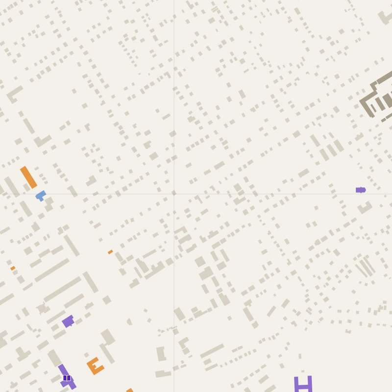 Berestyn map with house numbers, hospitals, police and fire stations — printable PDF, Ukraine