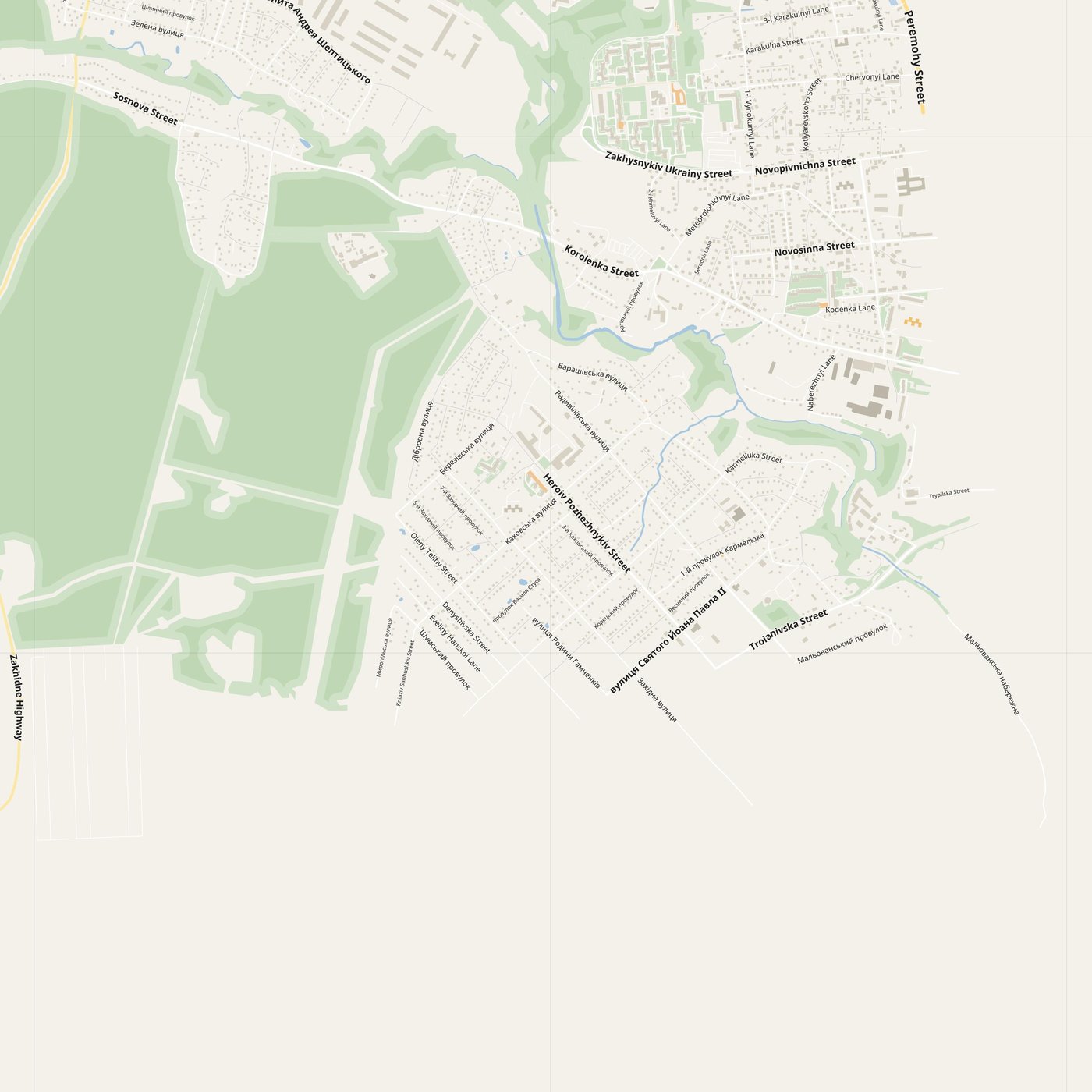 Bohuniya Map PDF — Printable Street Map Poster with House Numbers