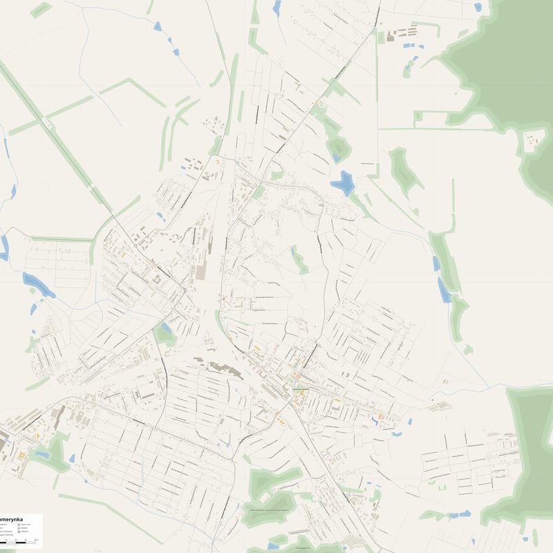 Zhmerynka Map PDF — Printable Street Map Poster with House Numbers