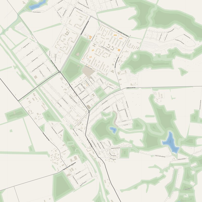 Zlatopil Map PDF — Printable Street Map Poster with House Numbers