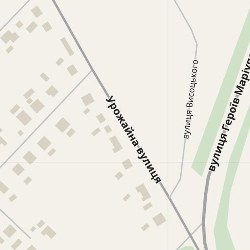 Zolotonosha map with house numbers, hospitals, police and fire stations — printable PDF, Ukraine
