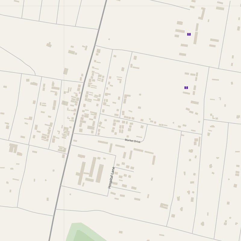 Abim map with house numbers, hospitals, police and fire stations — printable PDF, Uganda