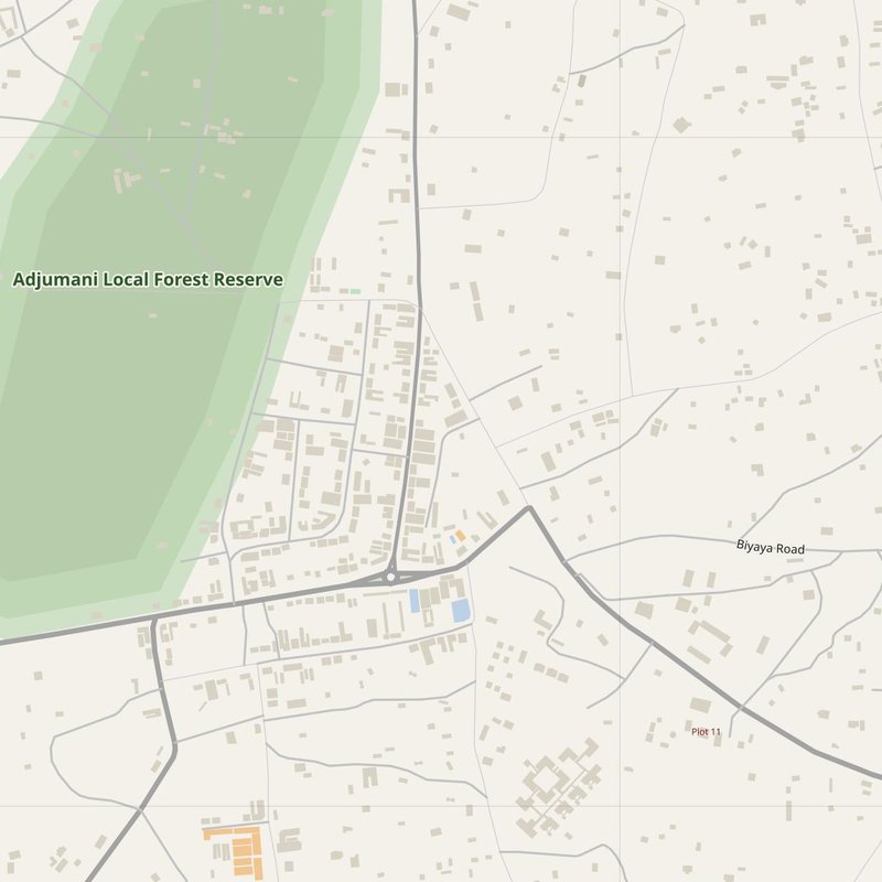 Adjumani street map with house numbers — printable address map PDF, Uganda