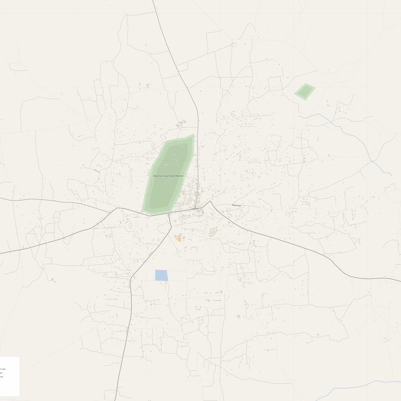 Adjumani Map PDF — Printable Street Map Poster with House Numbers