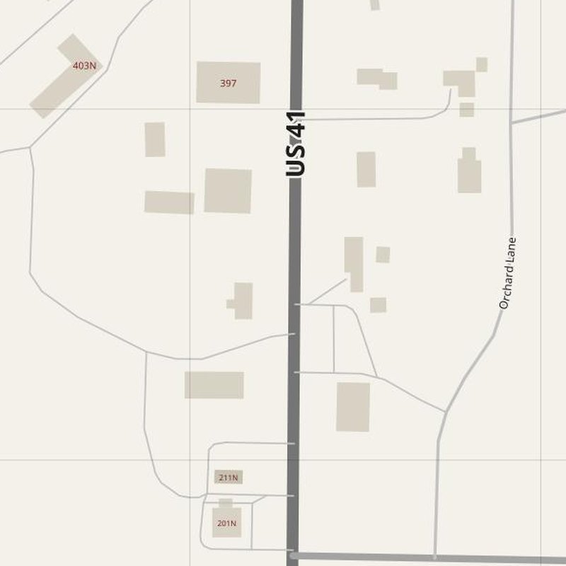 Carney street map with house numbers — printable address map PDF, United States