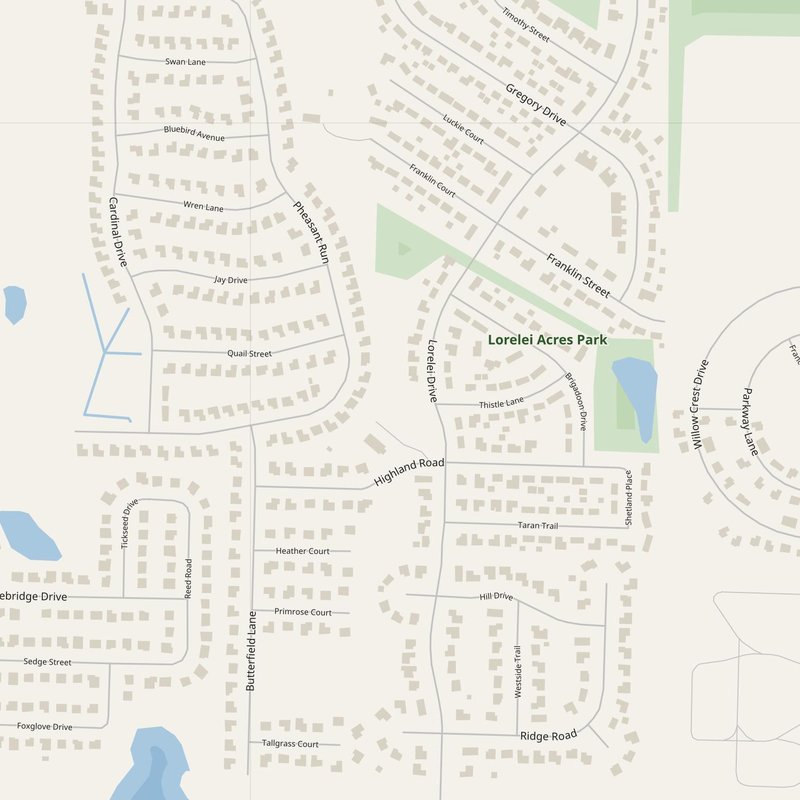 Zion map with house numbers, hospitals, police and fire stations — printable PDF, United States