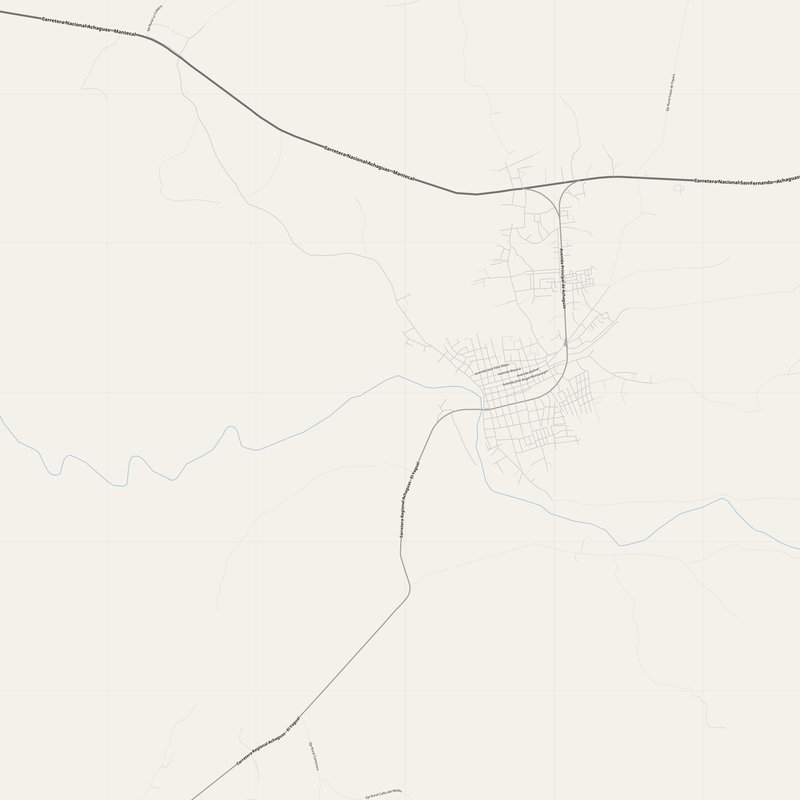 Achaguas Map PDF — Printable Street Map Poster with House Numbers