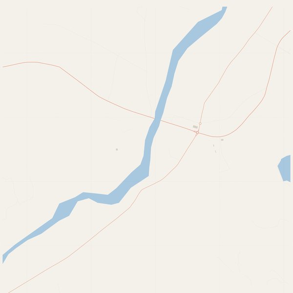 Emergency map with fire hydrants and hospitals of An Khê, Vietnam