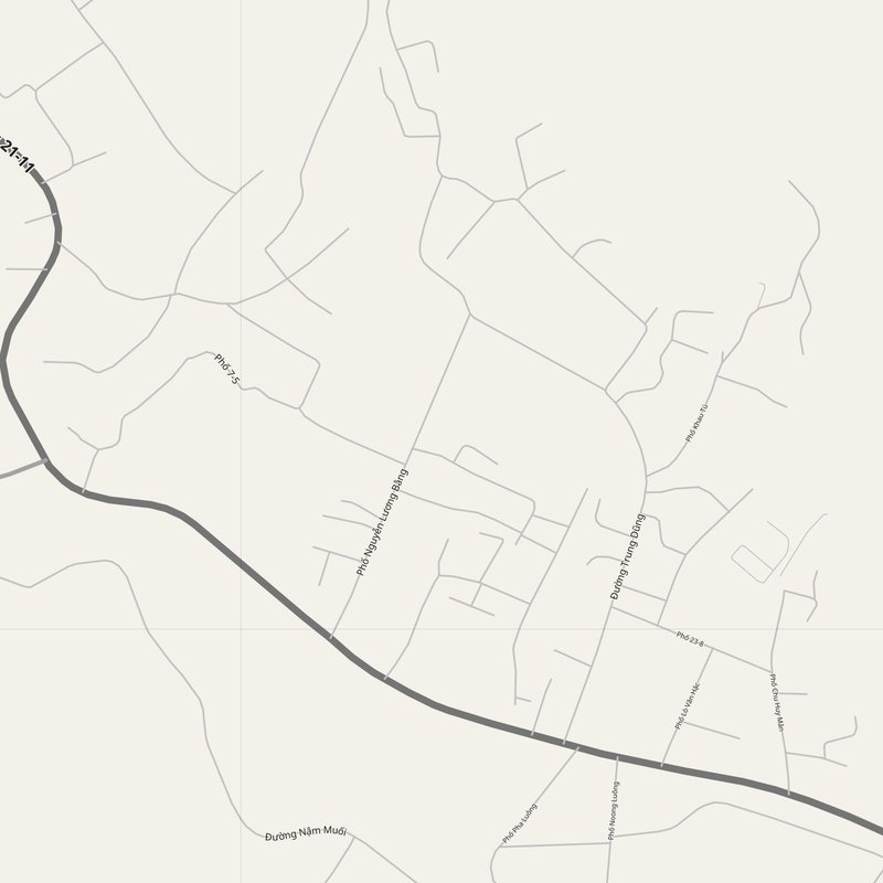 Thị Trấn Thuận Châu street map with house numbers — printable address map PDF, Vietnam