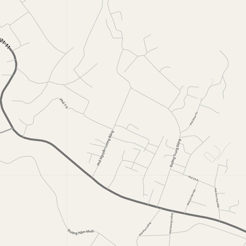 Thị Trấn Thuận Châu map with house numbers, hospitals, police and fire stations — printable PDF, Vietnam